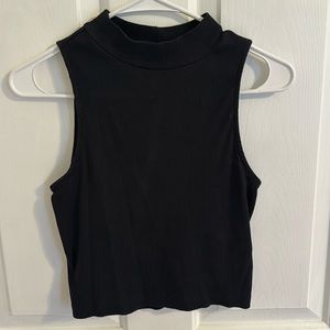 H&M Ribbed Mock Neck Top